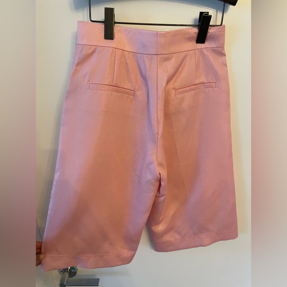 Pink Shimmer Cropped Pant - Picture 3 of 4